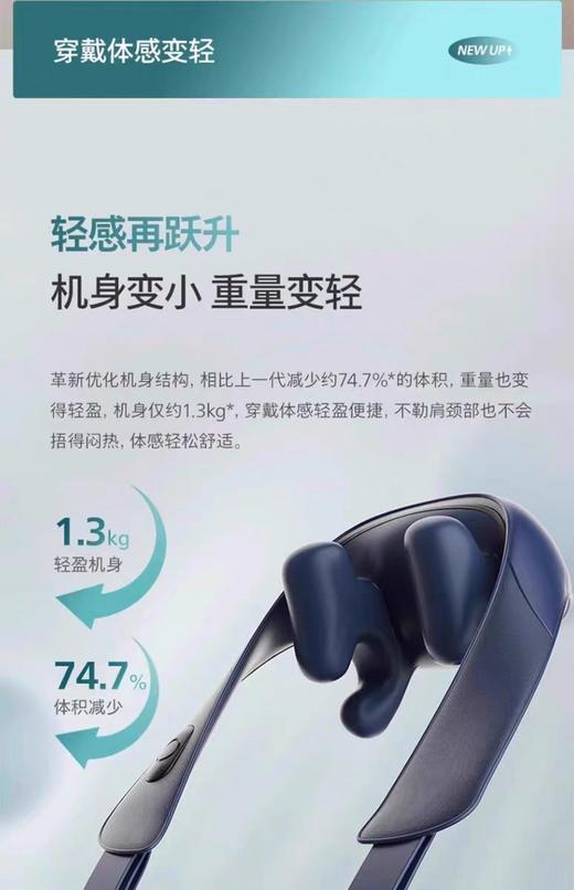 【春上新】10楼飞利浦颈部按摩披肩PPM5202NDB/93  吊牌价599元  活动价439元 商品图10