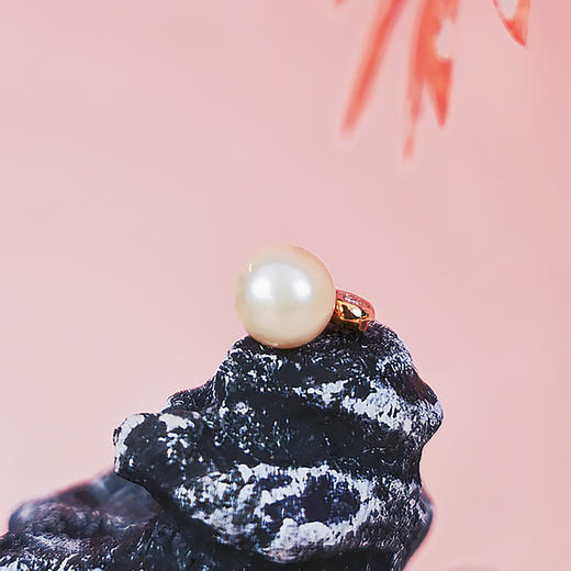 【现货】18K金珍珠吊坠冰花钻轻奢高级感【尺寸10.8mm】  【一物一证书】 商品图1