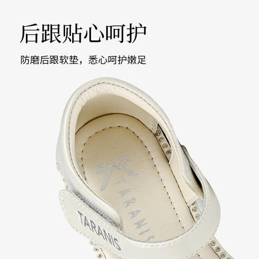 泰兰尼斯夏季中大童烫钻蝴蝶结女童凉鞋T07D2B1789 商品图2