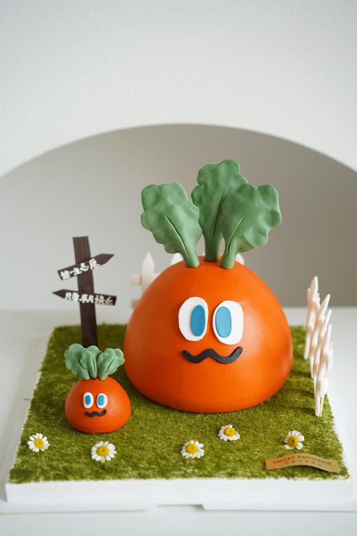 手绘奶油蛋糕 | 鲜果原味奶油 - 魔魔胡胡胡萝卜 商品图0