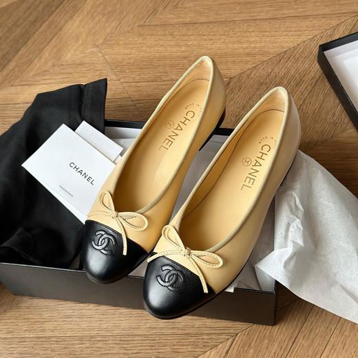 原单版本香奶奶蝴蝶结平底浅口单鞋芭蕾舞鞋3.15 商品图0