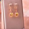 【黄水晶耳环】耳坠女S925银黄水晶轻奢时尚彩色宝石耳扣耳钉饰品JE25010 商品缩略图1