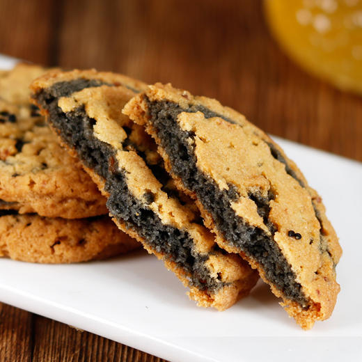 【酥到掉渣❗五黑山药桃酥饼干】甄选优质原料制作，集齐五黑营养美味，黑豆/黑米/黑芝麻/黑枸杞/黑桑葚/小麦粉/山药，代餐解馋老式中老年人零食品，下午茶休闲零食小吃L 商品图3