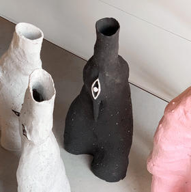 尘雾陶瓷艺术作品 黑色