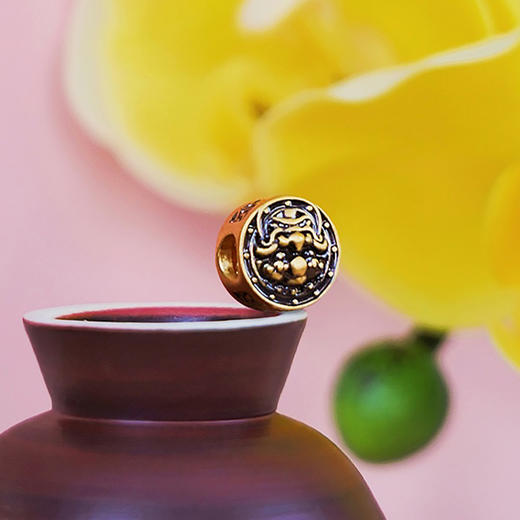 【现货】  足金999 电黑金 吊坠咬钱貔貅5D工艺 转运珠DIY手串项链【金重约1.14g】  【一物一广州省检标签】 商品图1