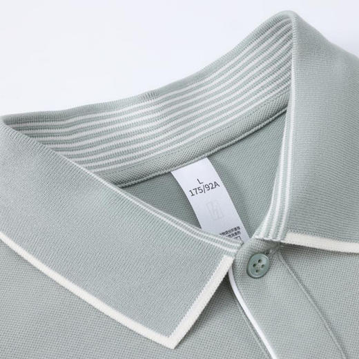 冰感降温极致柔软亲肤凉爽时尚百搭休闲商务高端翻领男上衣   HLS-GS82018 商品图3