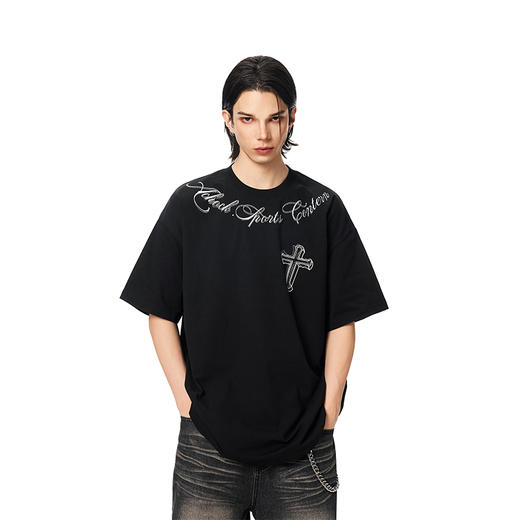 【Achock官方店】夏季美式短袖T恤男女新款vintage半袖复古体恤潮 商品图1