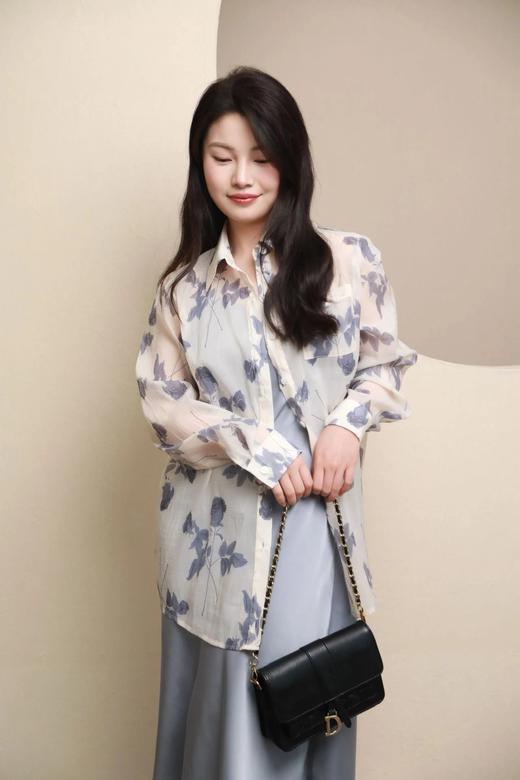 LPIUTY品牌直发⚠️水墨玫瑰天丝衬衫 A0262013 商品图7