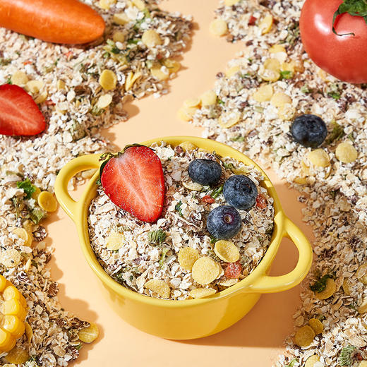 【第2罐立减10元❗️苦瓜芹菜葛根燕麦片】真虚自然谷物，营养美味健康无负担，早餐代餐即食燕麦片，无糖健身饱腹食品L 商品图1