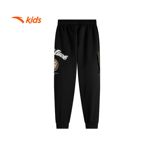 安踏儿童裤子男大童优可丝潮流系列针织运动长裤352518502N 商品图1