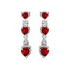 【石榴石耳环】S925银酒红石榴石彩色宝石爱心耳饰品耳坠JE19286 商品缩略图4