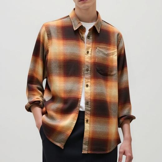 佐丹奴男装秋冬款厚衬衫 01042625 商品图1