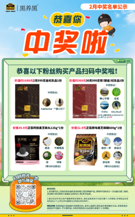 🎉2月中奖名单火热出炉