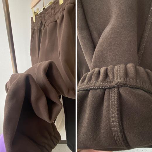 【双面毛呢600g】加厚防风束脚抽绳卫裤 商品图2