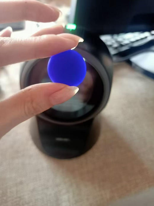 琉璃玲珑单面凸亚光蓝白围棋棋子+金丝栗木罐 商品图11