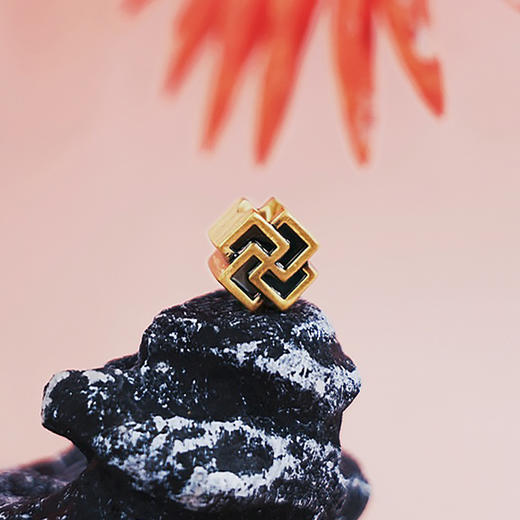 【现货】  足金999 电黑金 吊坠万字纹5D工艺 转运珠DIY手串项链【金重约1.18g】  【一物一广州省检标签】 商品图1