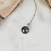 【现货】18K金黑珍珠项链单颗正圆简约款黑珍珠【尺寸8.8mm】  【一物一证书】 商品缩略图2