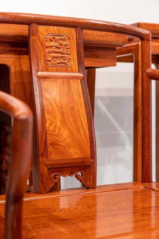 红桥红  家具严选  缅甸花梨（大果紫檀）【明韵中堂六件套】 商品图4