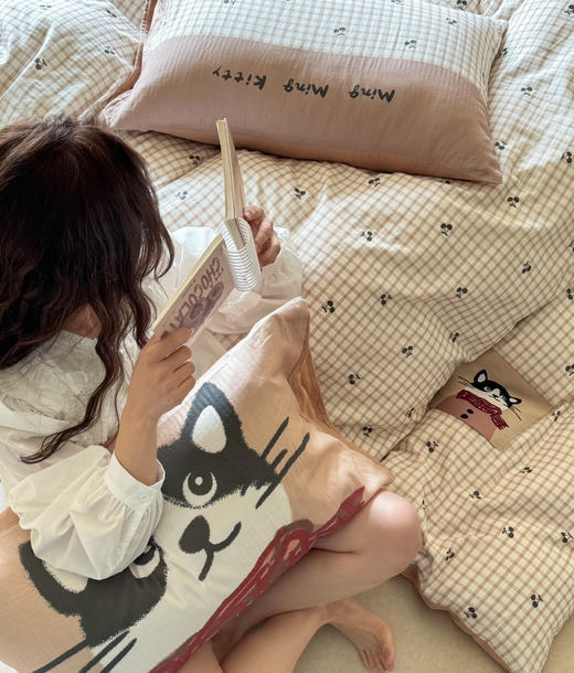 【童趣满满】A类全棉双层纱卡通贴布四件套 母婴级床上用品儿童房三件套被套床单四季可爱清新 商品图9