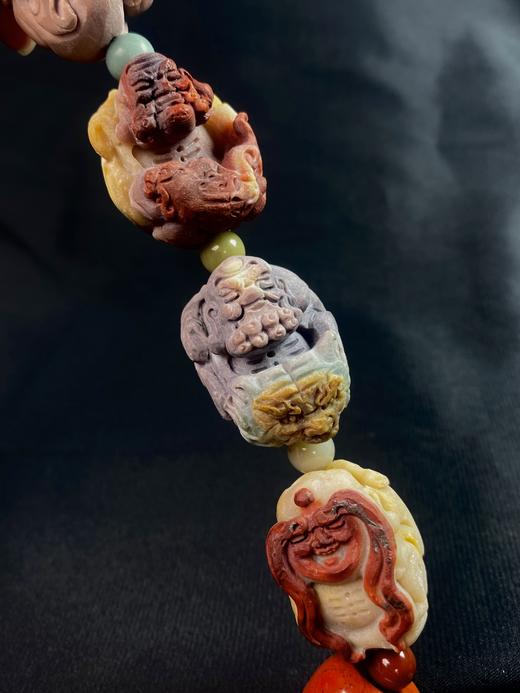 阿拉善玛瑙十八罗汉手持佛珠一念之间 商品图5