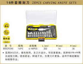 波斯 16件雕刻刀组套	16PC	BS529245