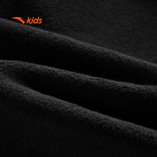 安踏儿童卫衣男女大小童2025加绒保暖针织连帽套头衫A72518713 商品图8