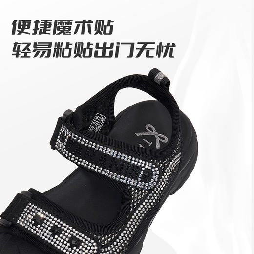 泰兰尼斯夏季小中童女童时尚烫钻凉鞋T06D0B0139 商品图3