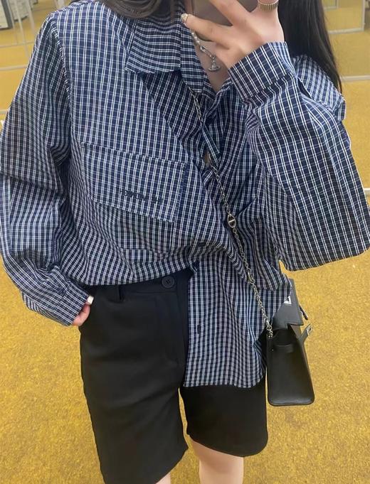 中性款立挺牛仔布料西装短裤 商品图3