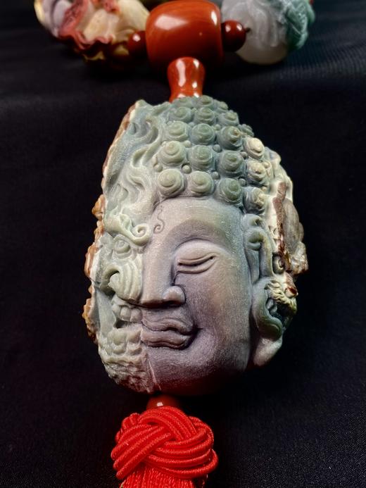 阿拉善玛瑙十八罗汉手持佛珠一念之间 商品图8