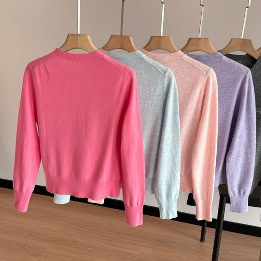 纯元纱线🧶Acne Face笑脸圆领开衫羊毛衫030708 商品图4