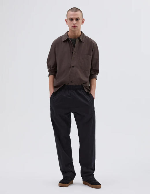 MHL  男士本白色/靛蓝色棉定番慢跑裤 商品图5