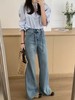 爆款女神裤～【春上新】8007筒喇裤宽松下摆鱼尾裤拖地牛仔裤-喜出 商品缩略图5