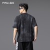 PINLI品立2025夏季新款男士圆领贴布绣短袖T恤上衣体恤B252111032 商品缩略图2