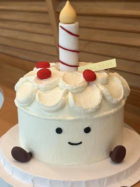 【简约奶油款】果冻猫小脚蛋糕