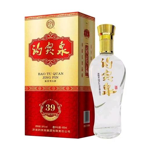 趵突泉 39度精品浓香型白酒 490ml/瓶 商品图0