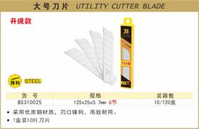 波斯 大号刀片	125×25×0.7mm7节	BS310025