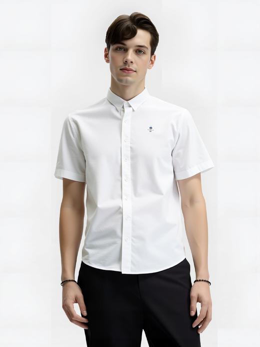 佐丹奴男装25年新款【蔚蓝经典系列】短袖衬衫01045243 商品图4