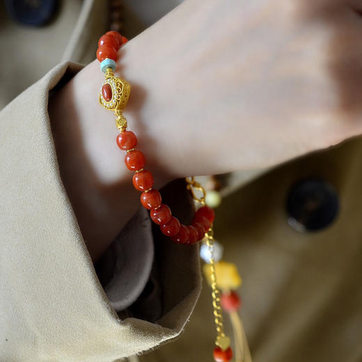 天然南红转运手链6*7  JD 商品图6