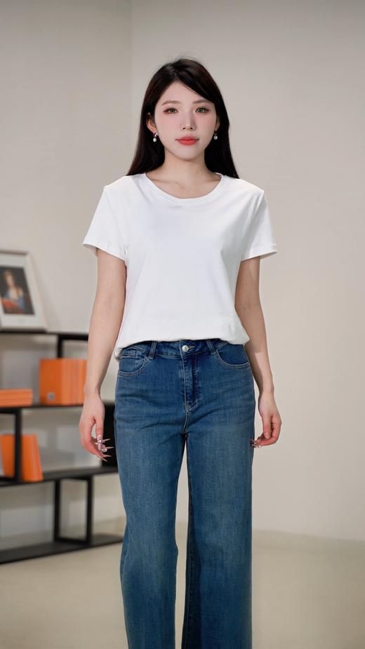 现货 臣禾	【匹马棉T恤】正肩圆领短袖上衣	JZ251050115 商品图12