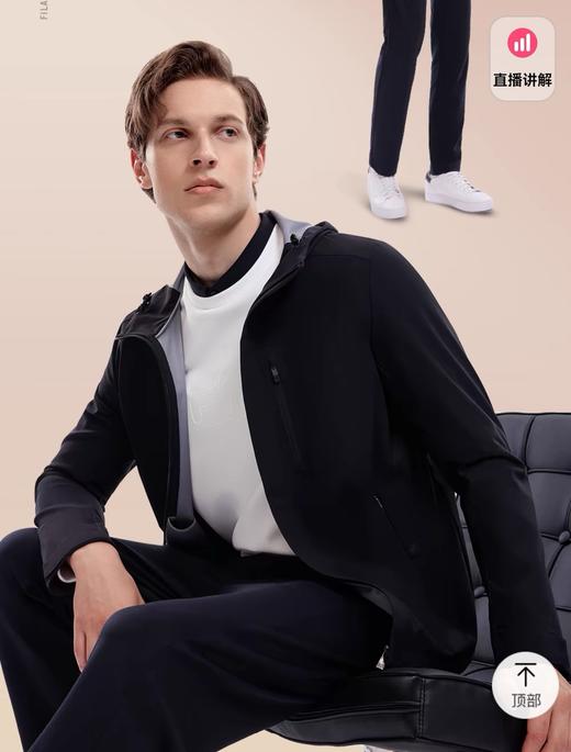 F乐 黄景瑜同款 轻薄简约商务休闲运动连帽夹克外套 特惠 Z-15103 商品图5