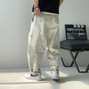 徐太浪松紧腰抽绳休闲裤男2025新款春秋宽松直筒贴标纯棉裤子长裤 商品缩略图2