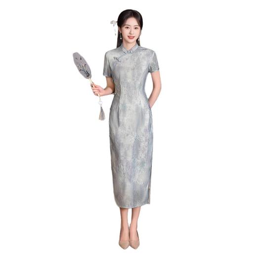 2025新款春夏年轻款气质优雅修身少女日常可穿改良旗袍ZA5298 商品图4