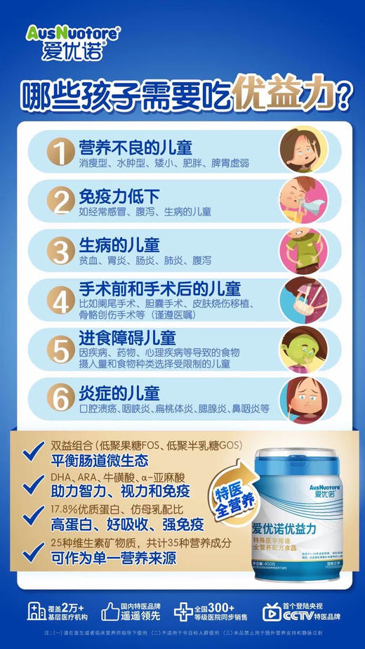 【优益力特殊医学用途全营养奶粉】一罐298元，活动买三送一，共四罐894元. 商品图2