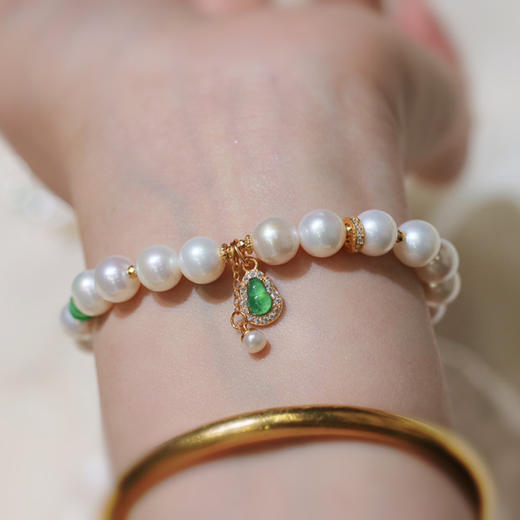 天然淡水珍珠单圈手链 JD 商品图0