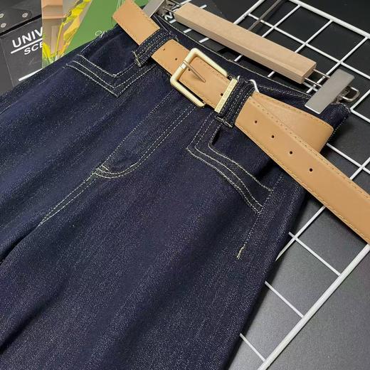 冰点价！仅限11.11！退货勿拍 推荐款【春上新】3011单宁蓝韩版高腰超美裤型长款拖地裤-喜出 商品图3