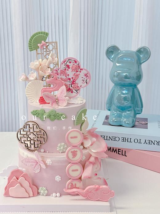 双层周岁儿童卡通蛋糕-低糖处理无添加 商品图0