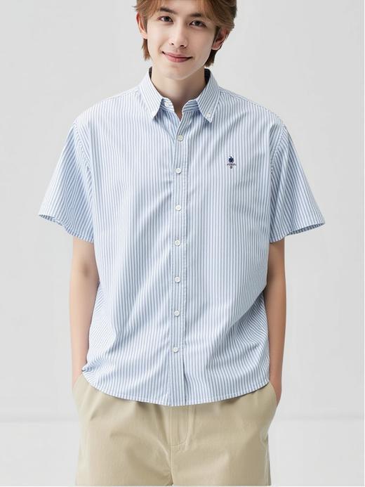 佐丹奴男装25年新款【蔚蓝经典系列】短袖衬衫01045243 商品图6