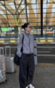 THESOONG"松弛新章"100%棉舒适呼吸感抽绳收脚中腰休闲裤HWKZ6480 商品缩略图5