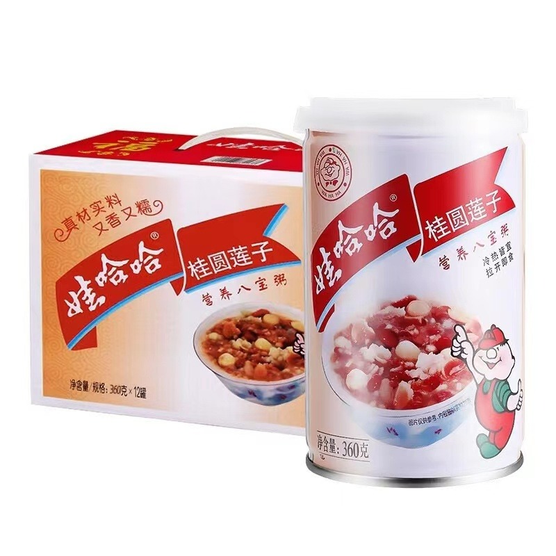 娃哈哈 桂圆莲子八宝粥 360g/罐
