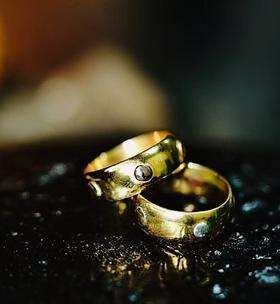 金银铜铁锡镶嵌五行戒指